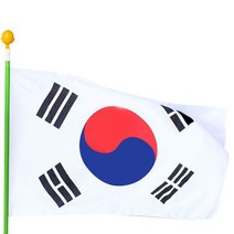 [KT알파쇼핑]60x90cm 회전 태극기 바람에 엉키지 않는 국산태국기, 상세 설명 참조