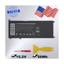 델 노트북 배터리 Dell Inspiron 15 7577 17 7000 G3 3579 Latitude 3380 3480 33YDH용, Vostro 15 7580 7570 Series