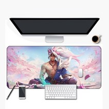 뉴타임즈 마우스 장패드 리그오브레전드 롤 LOL, 영혼의꽃 야스오 + 900x400mm + 2mm