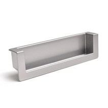 도경 캐스팅 반매입형 P96 가구손잡이, 실버 P-96mm