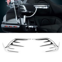 [해외] 혼다 goldwing gl1800 2006-2017 골드 윙 gl 1800 크롬 오토바이 승객 스피커 외부 장식 트림 2pcs