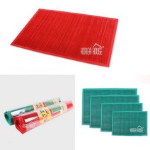 PVC 매장발판 회사현관도어매트 입구발판 60X90CM 그린 깔판 미끄럼방지매트, 레드