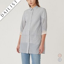 인디안 [데일리스트]스트라이프 롱 블라우스 MDENLYM3131