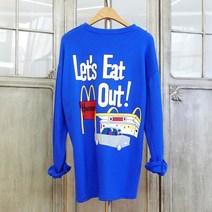 이힝 로날드 프린팅 루즈핏 긴팔 롱 티셔츠