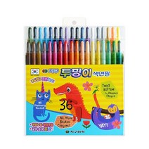 지구 투명이 샤프식 색연필 36색, 단품, 시밀러리 본상품선택