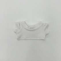 아이돌인형옷 10cm 15cm 20cm 기본 면 티셔츠, 순백 티