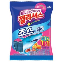 칠성 워터젤리 젤리추천 롯데 죠스바젤리 젤리셔스 과일젤리 대용량젤리 70G 8개, 18세트
