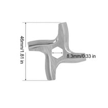 갈갈이음식물처리기 음식물분쇄기 음쓰처리기 5# 고기 분쇄기 블레이드 강철 플레이트 식품 절단 그라인, 09 8.3mm hole2