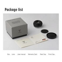 카메라렌즈 호환 mm+아랑 캐논 50mm1.8 24-70 rf 24-105 TTArtisan 25mm F2 전체 프레임 미러리스 카메라, 01 Black_06 Canon EF-M