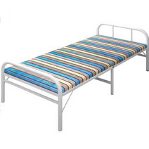 접이식 침대 프레임 싱글 매트리스 받침대 깔판 환자, 줄무늬 75CM
