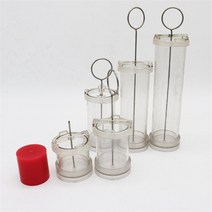 4/6/8/10cm DIY 실린더 기둥 양초 수제 공예 만들기 금형 도구 세트 원통형 원료, 22 8x10cm