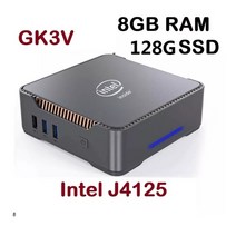미니PCGK3V인텔셀러론J4125쿼드코어DDR48GB윈도우11데스크탑 HDVGA포트 1000MLANBT4.2, 01DDR48GBSSD128GB_01J4125_02UK