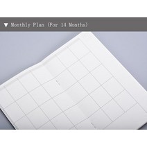 메모패드 미도리 여행자용 프로테논 필러 페이퍼 레트로 노트북 리필 코어 빈티지 문구 빈 거드 월 주간 계획, 06 Monthly Plan, 01 Large Standard Size