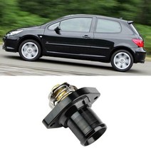 써모스탯 써모스텟 푸조 용 자동차 온도 조절기 206 307 1007 시트로엥 c3, 검은색