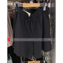 유니클로 여성용 AIRism 면혼방 탄성반바지 447901 여름 시원한 홈팬츠 캐주얼팬츠