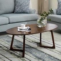 북유럽 고무 나무 원목 테이블 사각 원형 좌식 거실 4인용 6인용 이케아 월넛 목재 엔틱 식탁 타원형 스퀘어 대형 사이드 티 카페, 월넛 60x60