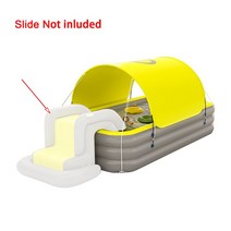 켠테이너 수영장 깊은 테라스 풀장 팝업 수영장 풍선 슬라이드 놀이터 공급 휴대용 물 레크리에이션 야외, 05 2.1m Yellow