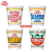 일본 NISSIN 닛신 컵누들 칠리토마토 오리지널 카레 시푸드 12개 세트, 칠리토마토4, 카레4, 칠리토마토4
