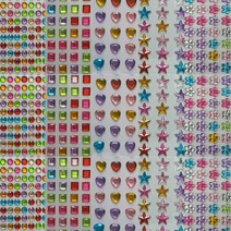 큐빅스티커 BEST 5종 크리스탈 비즈 스티커 DIY, 5종모음