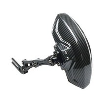 자전거머드가드 오토바이 전기 자전거 머드가드 알루미늄 브래킷 리어 펜더 범용 10 인치 이내 타이어 36, 03 빨간, 1개