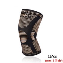 스포츠용품 액세서리 여성 및 남성용 구리 대 1 개 무릎 통증 지지대용 이온 섬유 압박 슬리브, 02 1Pcs_01 S