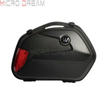 슈퍼커브튜닝 커스텀 바구니 캐리어 파츠 사이드스탠드 핸들 발판 짐대 리어 프론트 센터백 2x pannier 카고 테일 박스 그린 스트리트 오토바이 유니버설 사이드 박스 케이스, 탄소