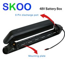 헬퍼솔 70Pcs 18650 Ebike 배터리 케이스 리튬 36V 48V 박스 전기 자전거 Akku 사이드 오픈 릴리스, [02] 48V Box Only