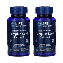 라이프익스텐션 수용성 호박씨 추출물 펌프킨씨드 60정 Pumpkin Seed 2통, 2개