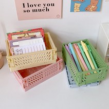 2개 봄철 신박한 상품정리~ 접이식 미니 폴딩박스 대형, 화이트(2개)