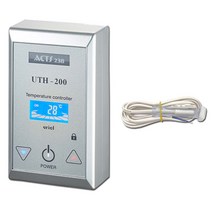 우리엘전자 난방필름 온도조절기 전문설치업체 상담환영 UTH-200 색상-실버 국산센서, UTH-200+습식센서