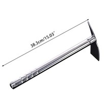 곡괭이 약초 농기구 미니 자루 e5be 핸들 디자인 다목적 금속 레이크 스테인레스 스틸, 없음