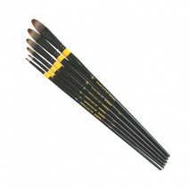 바바라(BABARA) 인조 아크릴붓 No.200KF 6본조, 없음