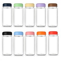 예쁜 컬러 투명 보틀 물병 물통 플라스틱 트라이탄 모음, 트라이탄350ml, 옐로우(무지)