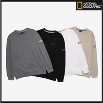 [백화점매장 정품출고] 내셔널지오그래픽 맨투맨 티셔츠 공용 N214USW210 마젤란 백 빅 로고 WHITE