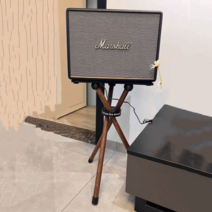 마샬 스피커 워번 받침대 스탠드 거치대 전용 원목 우드 2 3, WOBURN2/3세대흑호두(높이56cm)