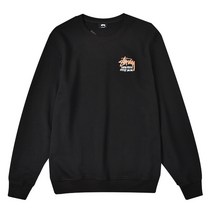 스투시 라운드넥 면 프린팅 남녀공용 맨투맨 SUSSW195254XD