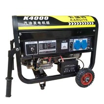 산업용 발전기 220V 3상 고출력 실외 가솔린 캠핑, 3000W 수동 시동+다중 연료 220V