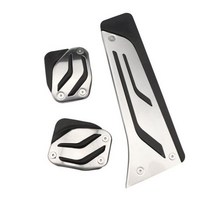 브레이크 엑셀 연료 자동차 페달 발판 스로틀 브레이크 BMW 1 2 3 4Series M3 M4 E87 E90 F20 F21 F30 F32 F36 F80 F82 용, 3PCS MT