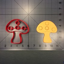 김펀칭기 김펀치 야채 시리즈 귀여운 버섯 집 모양 스팀 빵 쿠키 커터 케이크 퐁당 장식 금형 3D 인쇄 PLA, 10 mushroom 3 inch