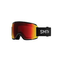 Smith 스미스 스쿼드 스노우 고글 - 블랙 | 크로마팝 썬 레드 미러 엑스트라 렌즈
