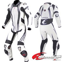 코미네 가죽 슈트 오토바이 티타늄 수트 라이더 용품 보호대 S-48 WHU-RED, S, WHITE-RED-S
