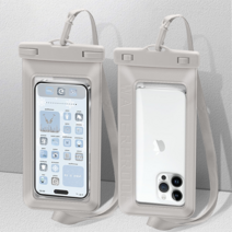 그로스 스마트폰 방수팩, 2개, 그레이
