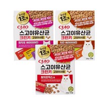 희동이네 고양이 사료 이나바 챠오 스고이 유산균 크런키 치킨 버라이어티 1통(20g x 10개입) 3종 모음 택1 바삭한 소포장 사료, 치킨버라이어티