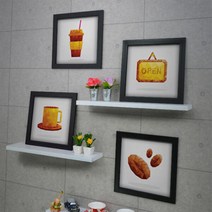 아트박스/꾸밈 cy408-크리스탈 아이콘01_카페_인테리어액자, 블랙