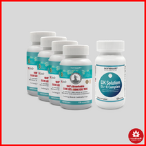 나노웰 아이본 칼맥 120베지캡슐 4병(4개월) 및 DK 솔루션 1병, 1세트, 480정
