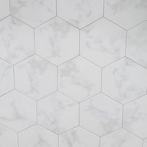비앙코카라라 헥사곤 육각 대리석 벽 바닥 타일 200x230
