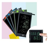 LCD 신형 필기 메모 패드 8.5인치 전자 칠판 전자 그림판 그리기 화면 삭제 화면 잠금 창의력 발달 다칠 걱정 없는 안전함 유연한 펜 터치 기술, 칼라랜덤 한개