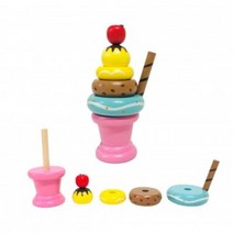 시둥마켓_우드블록 원목장난감 돌아기 나무 유아교구 블럭 놀이 쌓기 선물