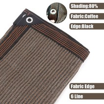 루프텐트 차박 루프탑 커피 차양 그물 발코니 울타리 개인 정보 보호 스크린 메쉬 정원 햇빛 가리개 식물, 02 Coffee-6Lines_12 1.5x5m