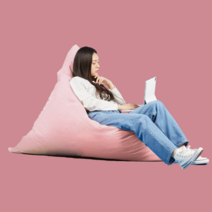 덕힙 친환경 빈백쇼파 빈백소파 1인용빈백 어반레트로, 블라썸 핑크